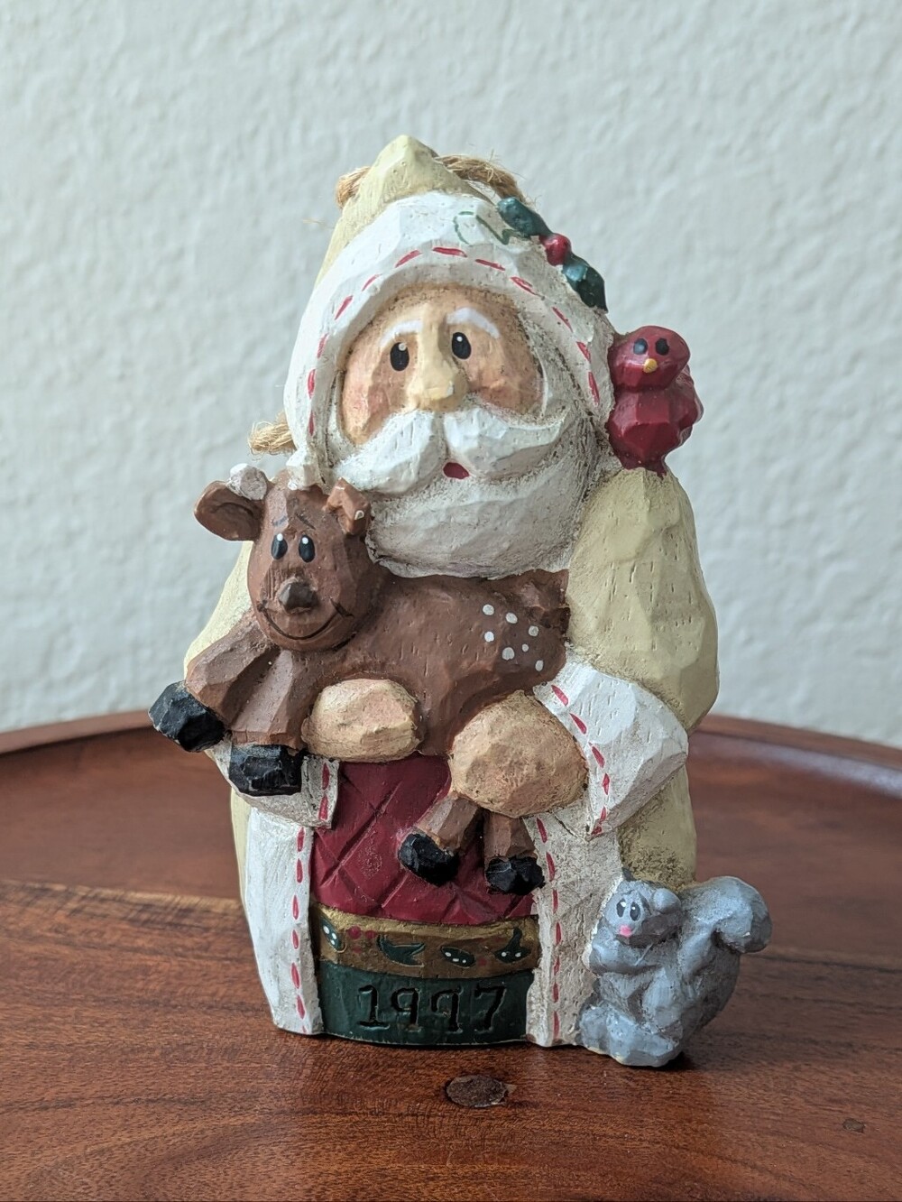 Eddie Walker Midwest of Cannon Falls 1997 Santa Woodland Creatures Ornament 4"